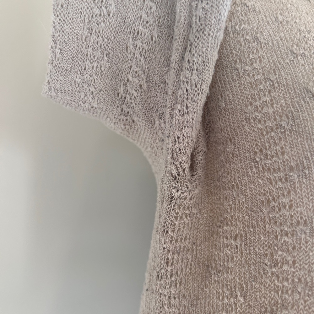 Y2K VOLCOM Hooded Sheer Open Knit V-Neck Long Sleeve Top Indie Grunge Skater M/L - Picture 8 of 16